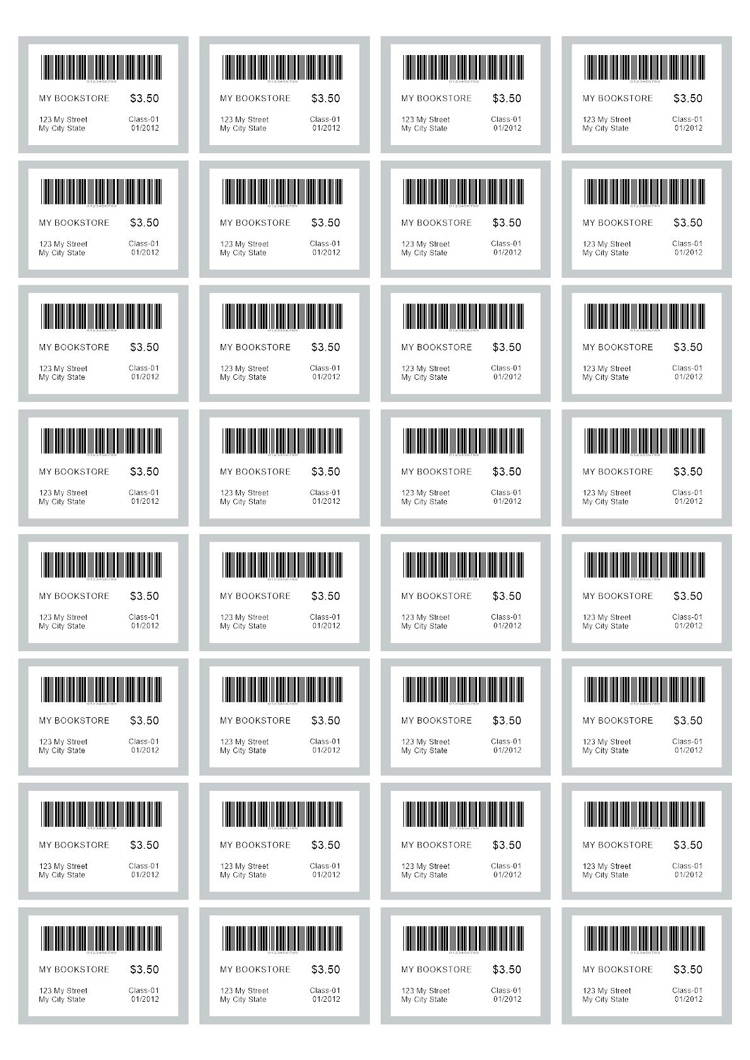Price Tag Template - Free Pricing label Templates for barcode software
