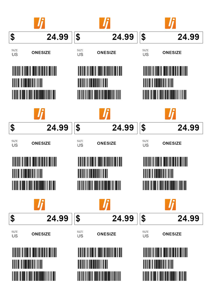 Price Tag Template - Free Pricing label Templates for barcode software