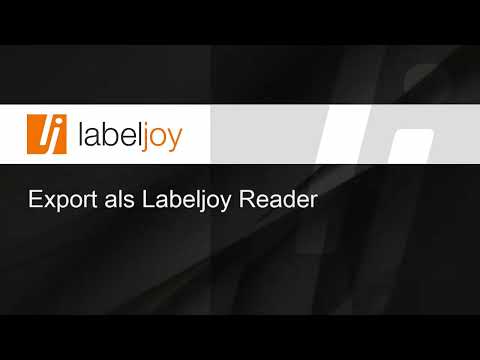 Export als Labeljoy Reader